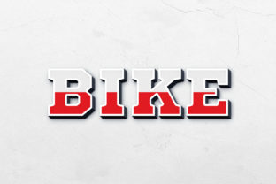 Bike - 3D Text Style Effect: A Dynamic PSD Template for Impactful Design