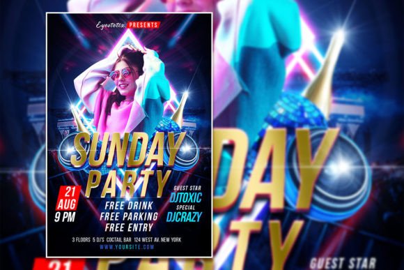 Design Your Next Big Event with a Sunday Party Flyer Template