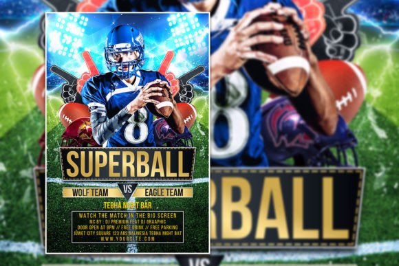 Game Day Graphics: A Fully Editable Sport Flyer Template