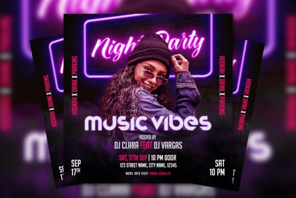Get the Party Started: A Dynamic Night Club Flyer Template