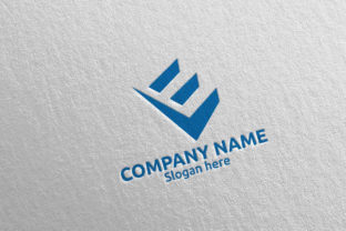 Letter E Logo Design 71: A Modern Icon for Financial and Digital Brands