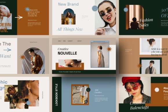 NOUVELLE Powerpoint Template: Modern Design for Your Brand