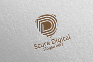 Secure Digital Letter D Logo 78: A Modern Icon for Finance