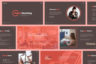 Streamline Your Pitch with a Modern Digital Marketing Keynote Template